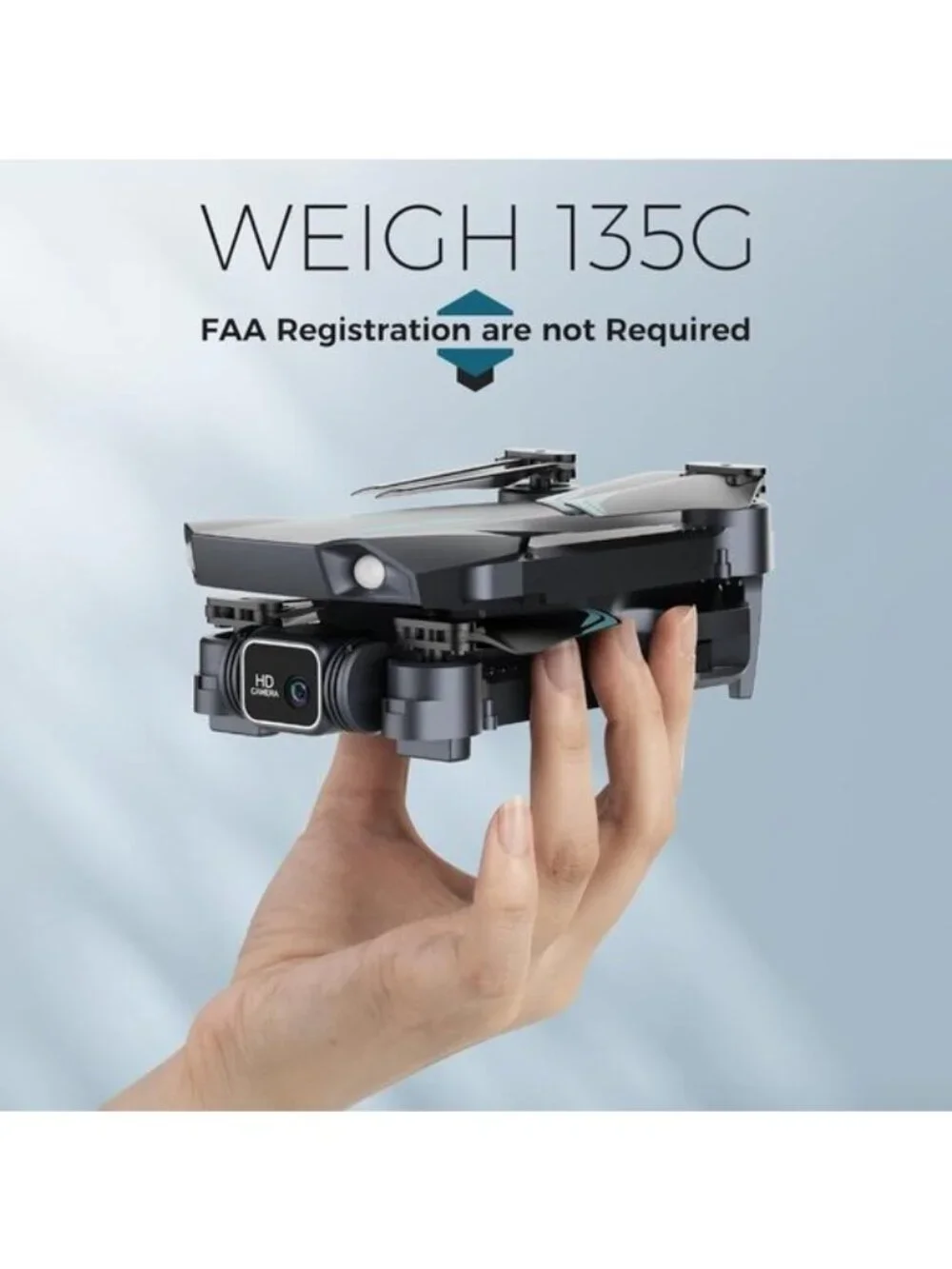 Drone Camera 1080P HD FPV Camera, ne Key Take Off/Land, Altitude Hold, 360 Flip